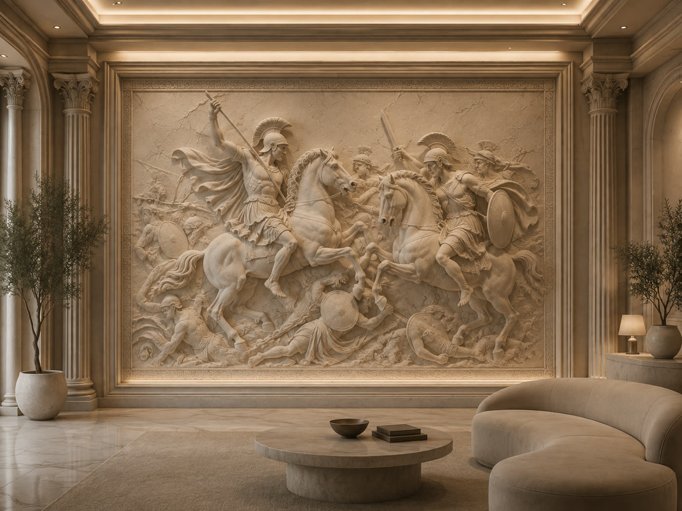 Relief 3D — styl Ludzie
